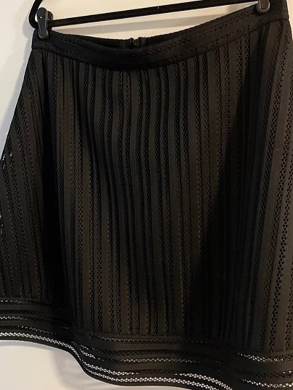 A-Line Black Eyelet J Crew Skirt 16